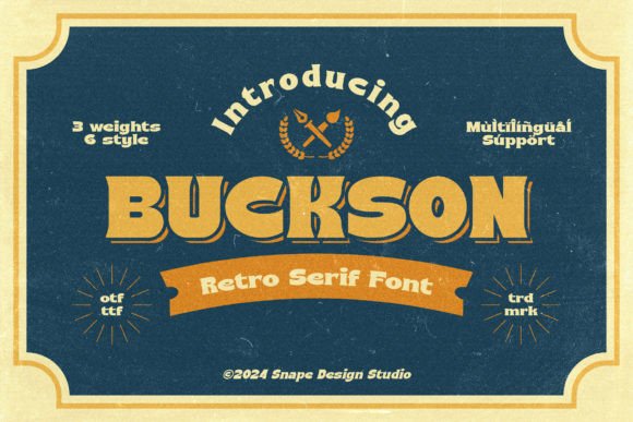 Buckson Serif Font for Handmade Labels & Printables