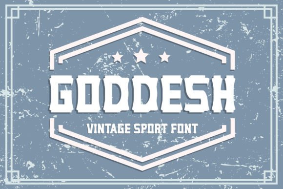 Goddesh: A Vintage Sports Typeface That Anchors Digital Branding