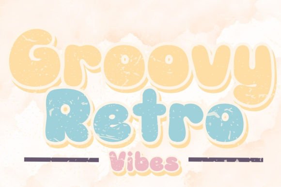 Groovy Retro Vibes Font for Handmade & Printable Creations