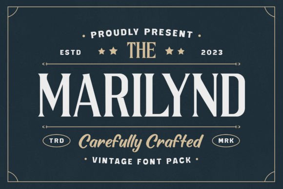 Marilynd: A Vintage Sans Serif Font for Editorial Charm