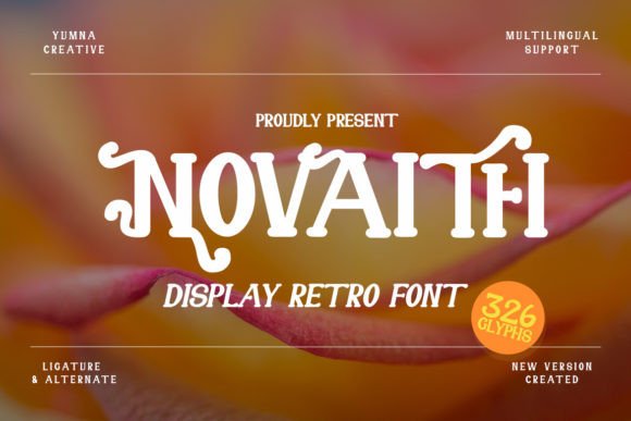 Novaith: A Retro Display Font That Pops—Without Sacrificing Clarity