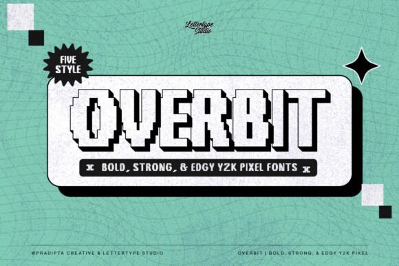 Overbit: A Bold Pixel Y2K Font for Scroll-Stopping Campaigns