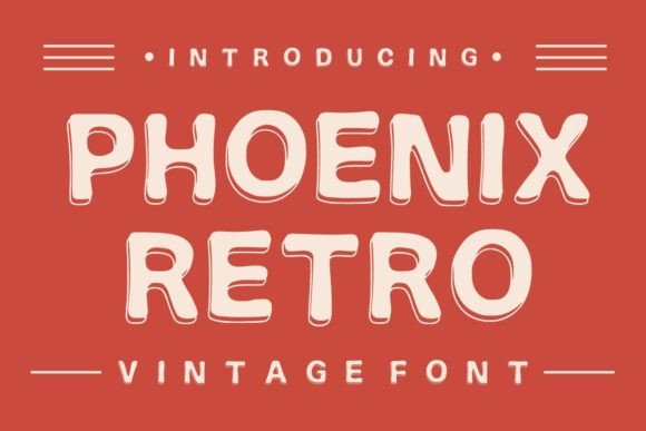Phoenix Retro: A Bold Display Font for Campaign Headlines