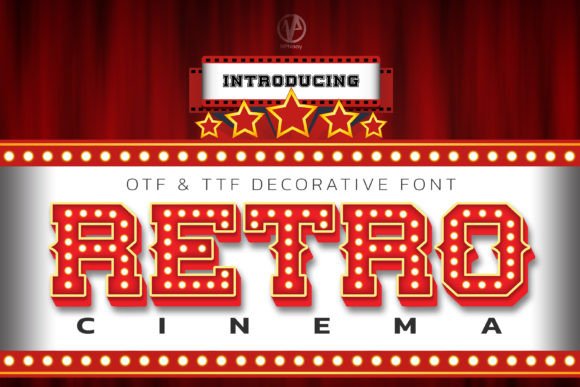 Retro Cinema: A Decorative Font That Adds Instant Charm to Your Brand