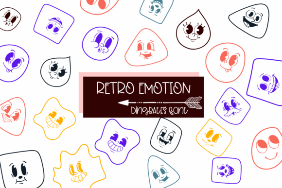 Retro Emotion: A Dingbats Font That Adds Heart to Campaign Visuals