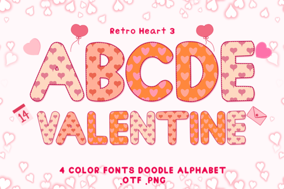 Retro Heart 3: A Playful, Heartfelt Display Font for Digital Brands