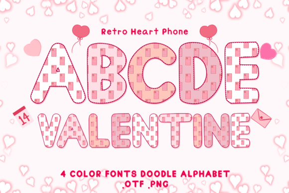 Retro Heart Phone: A Playful Display Font for Campaign Warmth