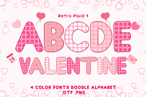 Retro Plaid 1: A Warm, Playful Display Typeface for Heartfelt Design