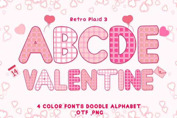 Retro Plaid 3: A Playful, Heartfelt Color Font for Digital Brand Moments