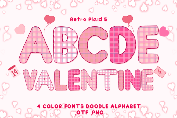 Retro Plaid 5: A Warm, Playful Color Font for Real Small Business Branding
