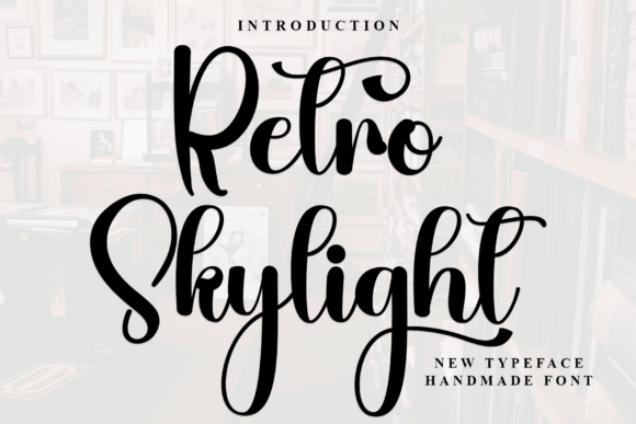 Retro Skylight: A Festive Script Font for Small Business Branding