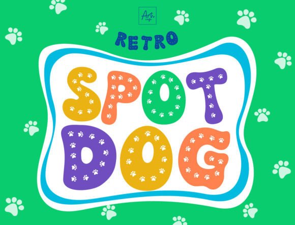 Retro Spot Dog: A Playful Display Font for Digital Branding