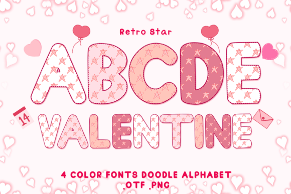 Retro Star: A Playful Color Font for Handmade Charm
