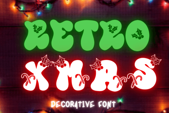 Retro Xmas: A Festive Display Typeface for Holiday Editorial Design