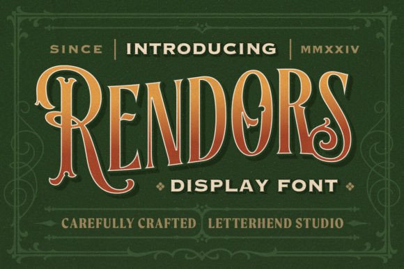 Ronders: A Bold Blackletter Typeface for Handmade Charm