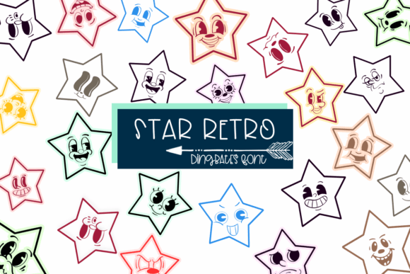 Star Retro: A Playful Dingbat Font for Digital Delight