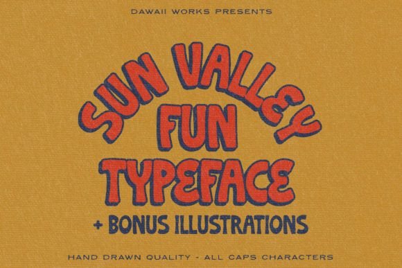 Sun Valley Font: A Bold, Nostalgic Display Typeface for Small Business Branding