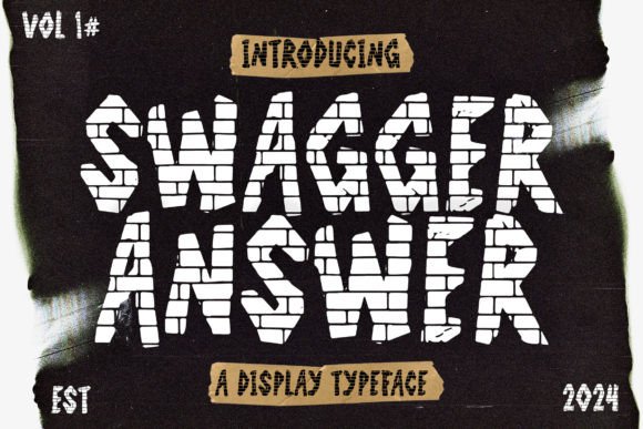 Swagger Answer: A Display Font That Means Business