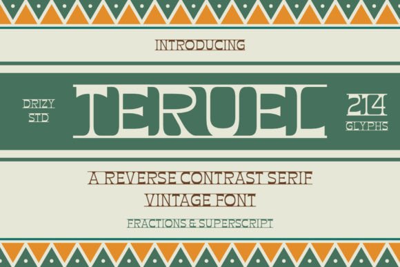 Teruel: A Vintage Serif Font That Elevates Digital Headlines