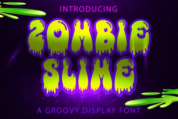 Zombie Slime: A Playful Display Font for Bold Digital Headlines